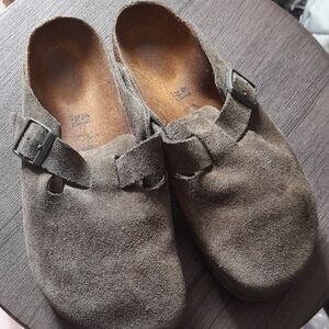 Birkenstock Boston Slides SlipOn Sandals Suede Clogs Shoes Size 41 Unisex 10W 8M
